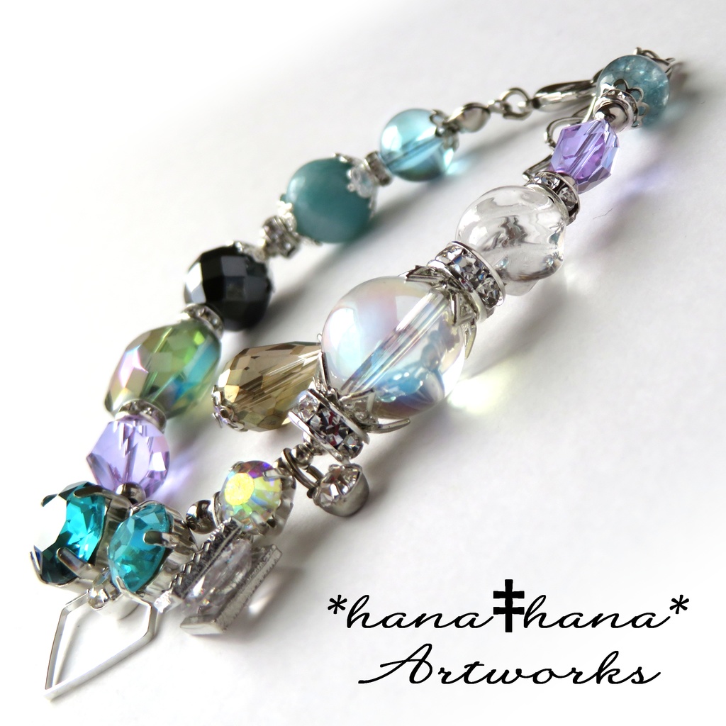 フロイドイメージカラー天然石ブレスレット/No.3022