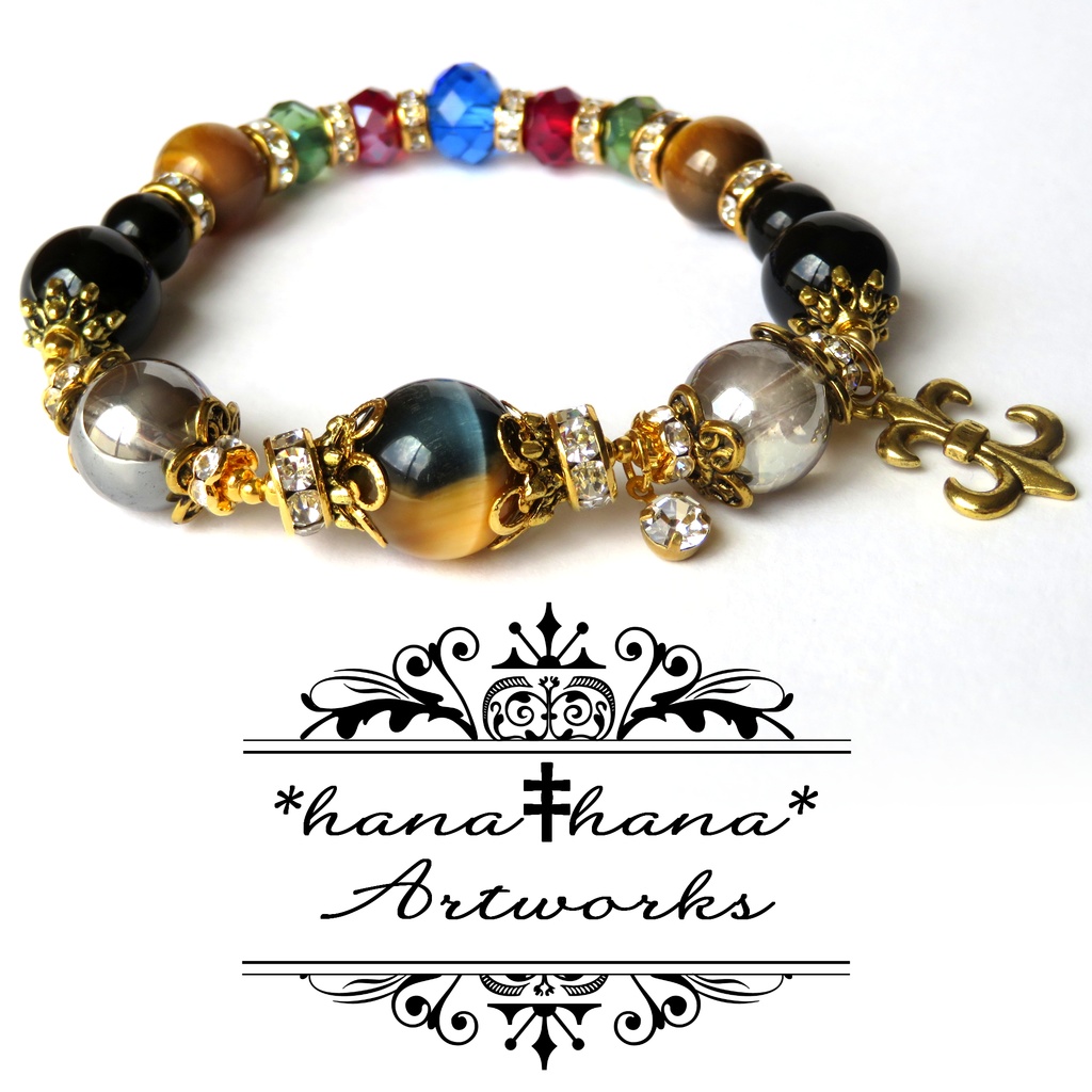 レオナイメージカラー天然石ブレスレット/No.3024