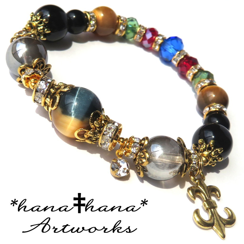 レオナイメージカラー天然石ブレスレット/No.3024