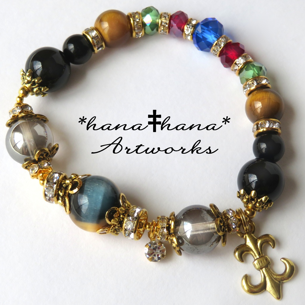 レオナイメージカラー天然石ブレスレット/No.3024