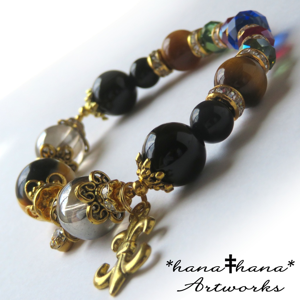 レオナイメージカラー天然石ブレスレット/No.3024