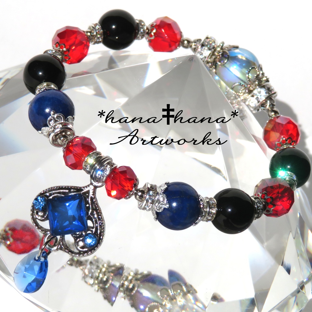 デュースイメージカラー天然石ブレスレット/No.3027