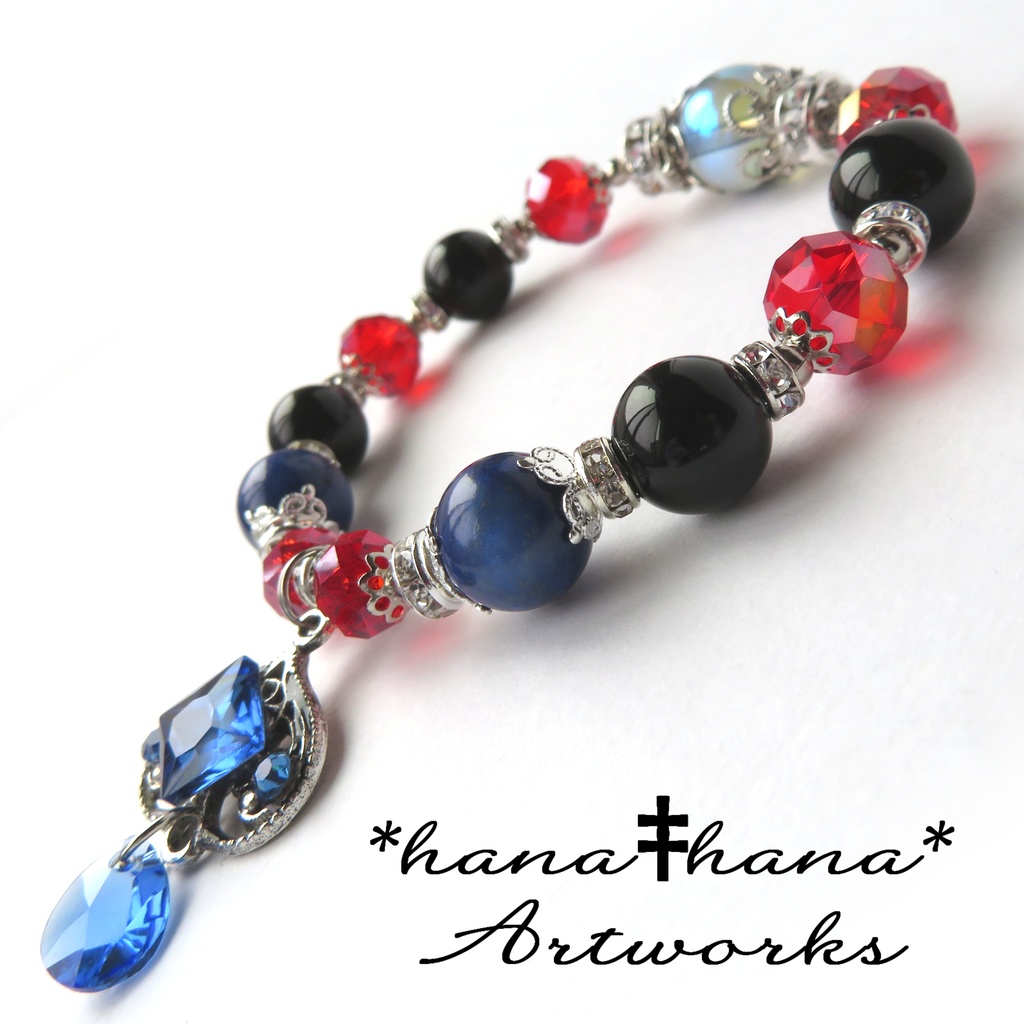 デュースイメージカラー天然石ブレスレット/No.3027