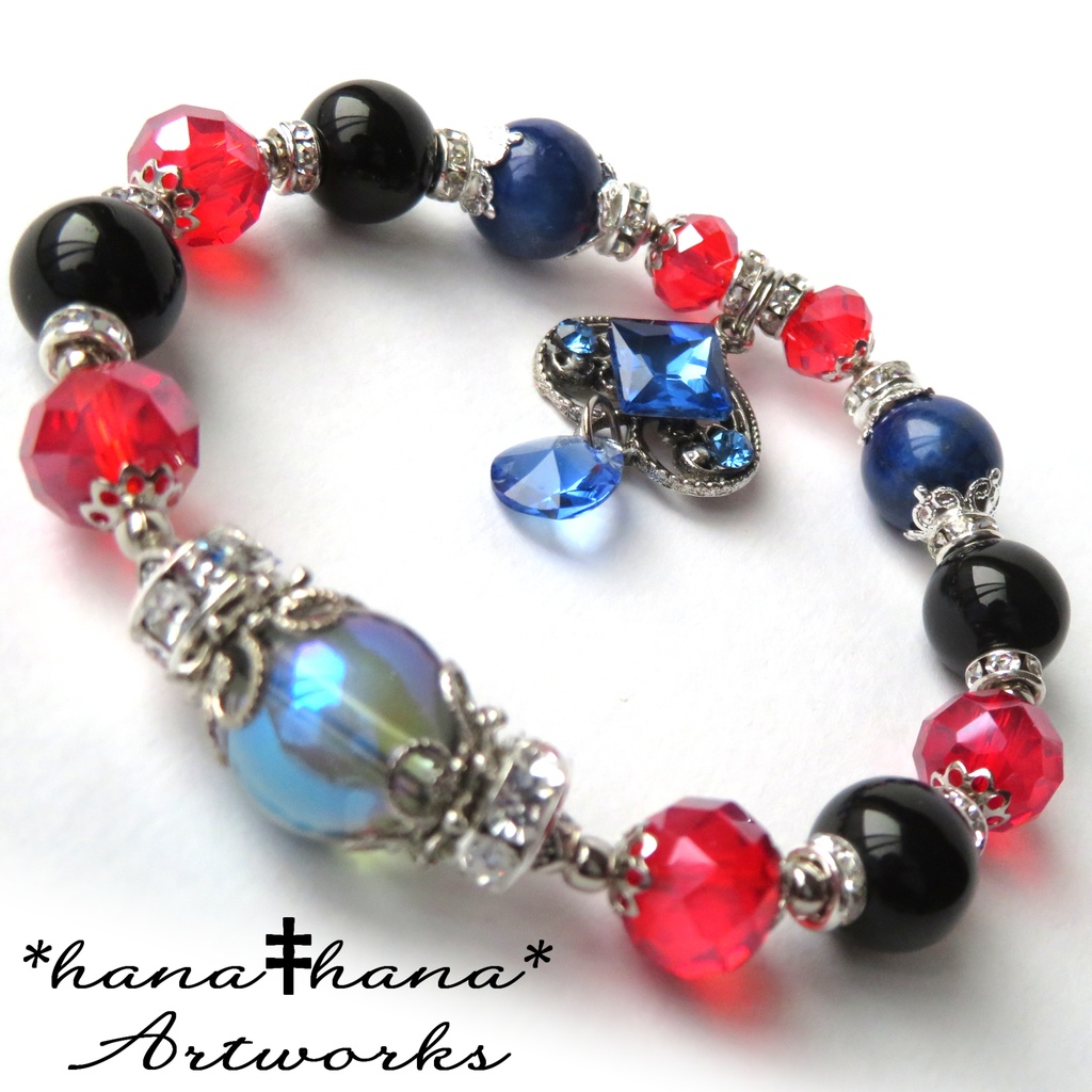 デュースイメージカラー天然石ブレスレット/No.3027