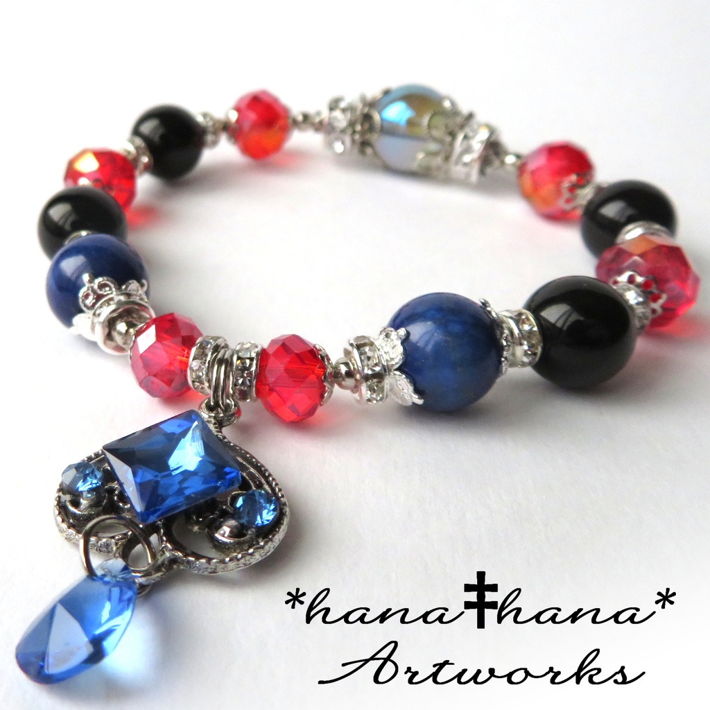 デュースイメージカラー天然石ブレスレット/No.3027