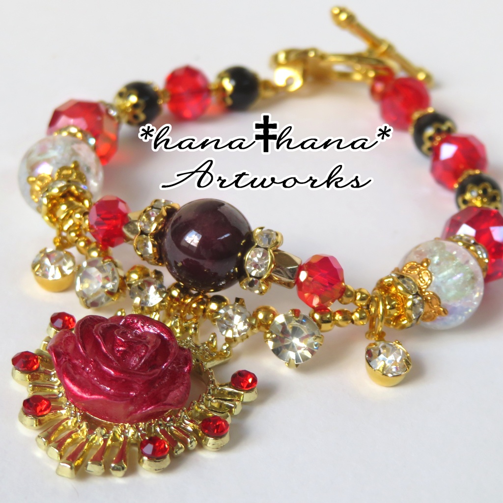 リドルイメージカラー天然石ブレスレット/No.3032