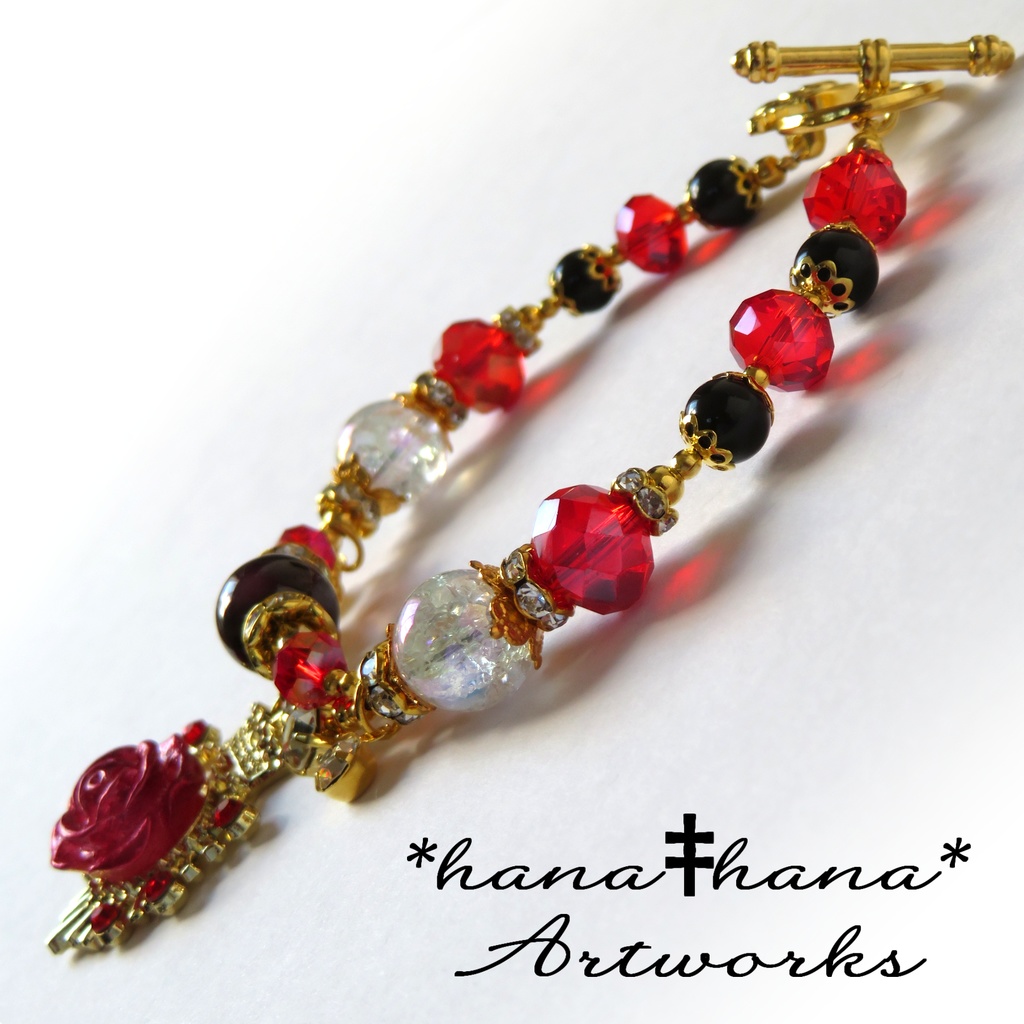 リドルイメージカラー天然石ブレスレット/No.3032