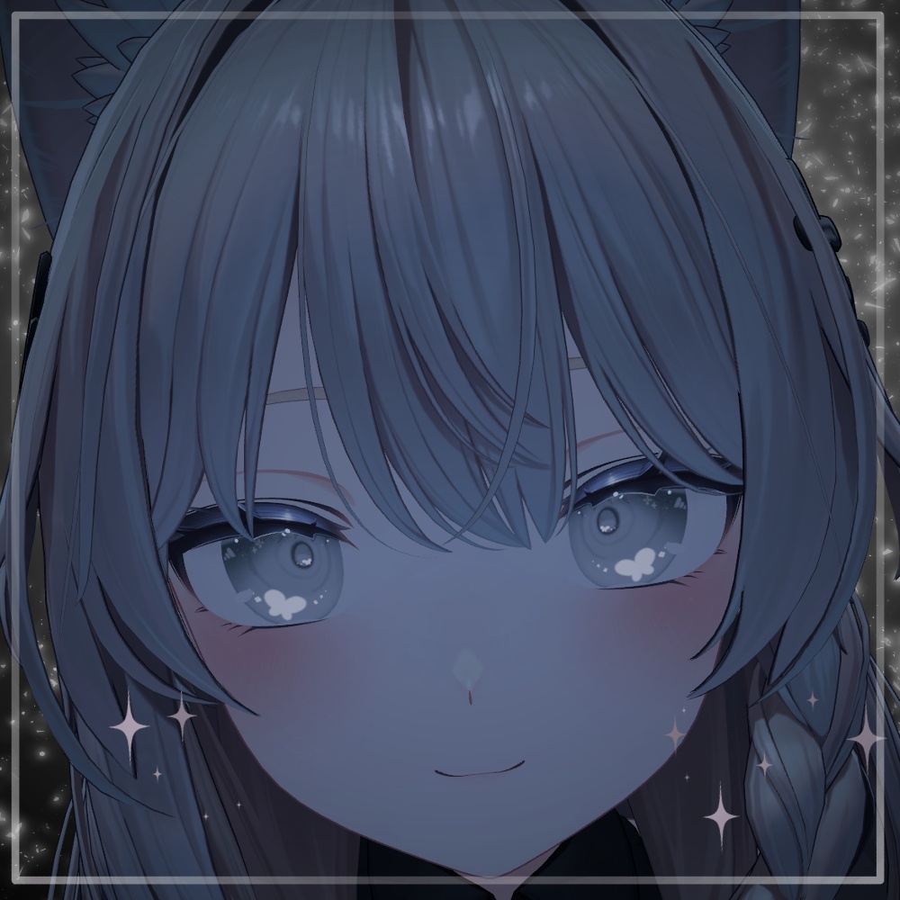 【8アバター対応】simple butterfly eye texture