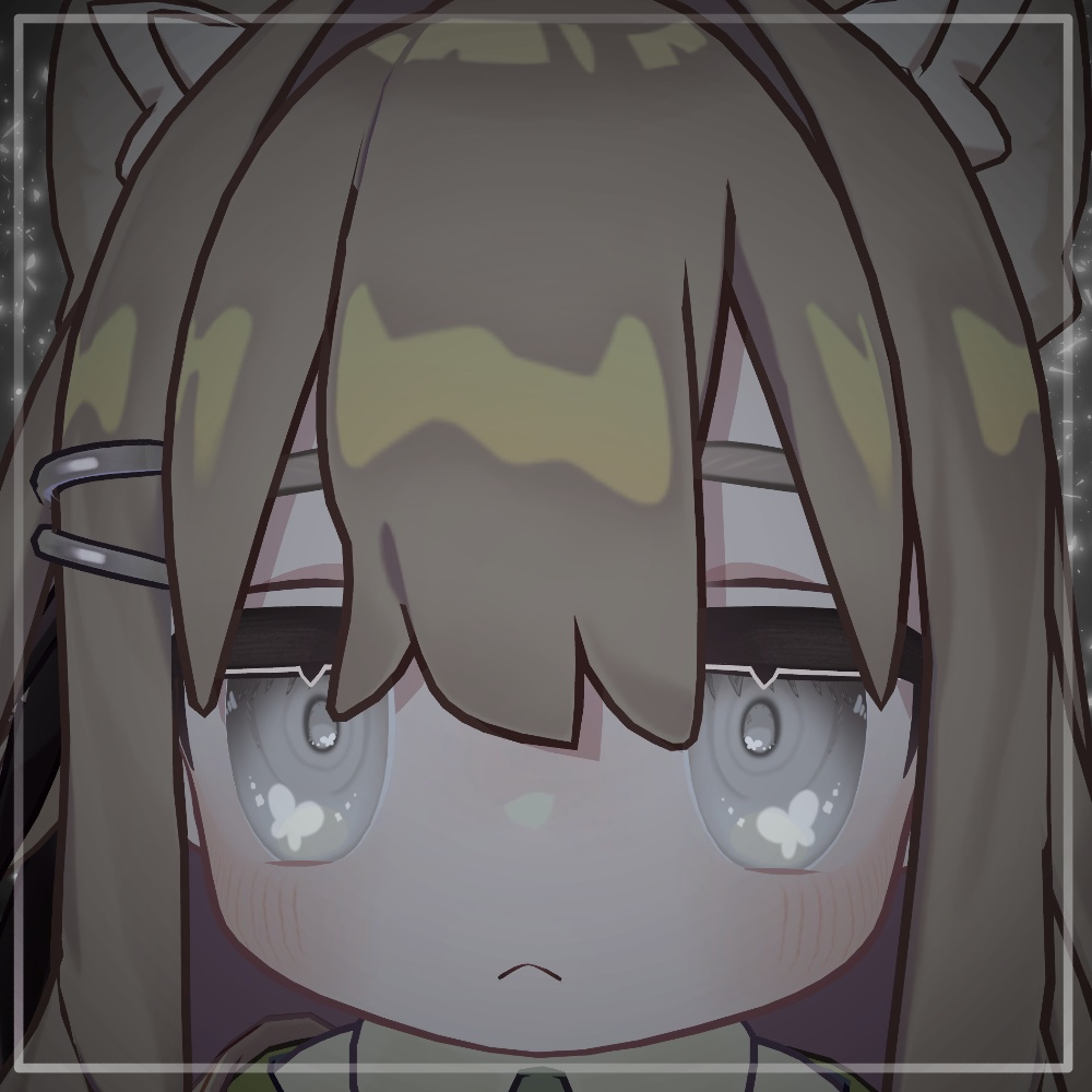 【8アバター対応】simple butterfly eye texture