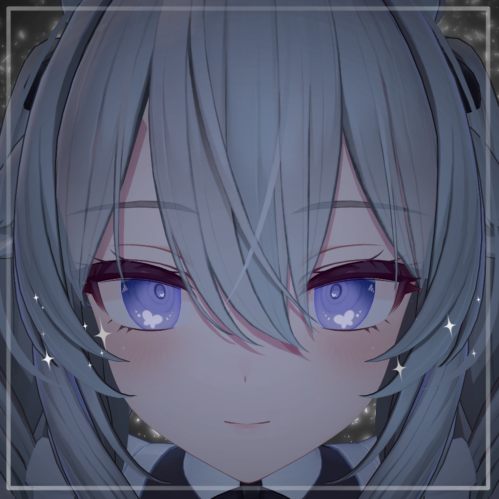 【8アバター対応】simple butterfly eye texture