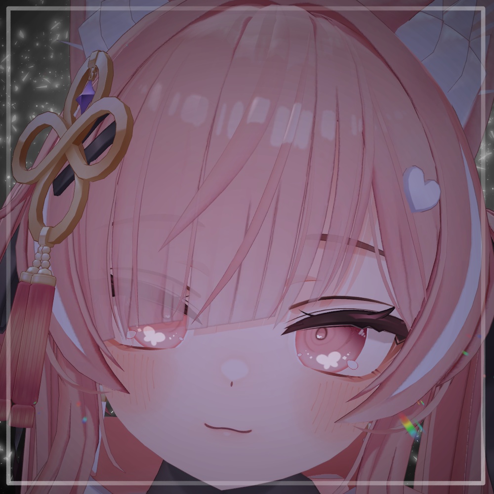 【8アバター対応】simple butterfly eye texture