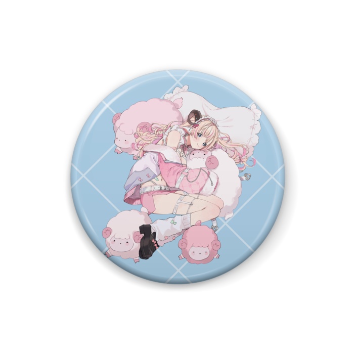 未夜メイミ 活動1周年記念缶バッジ