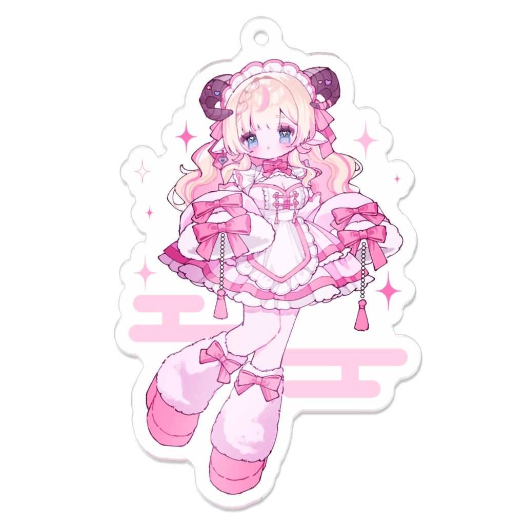 未夜メイミ　誕生日記念アクリルキーホルダー（背景あり）🐑
