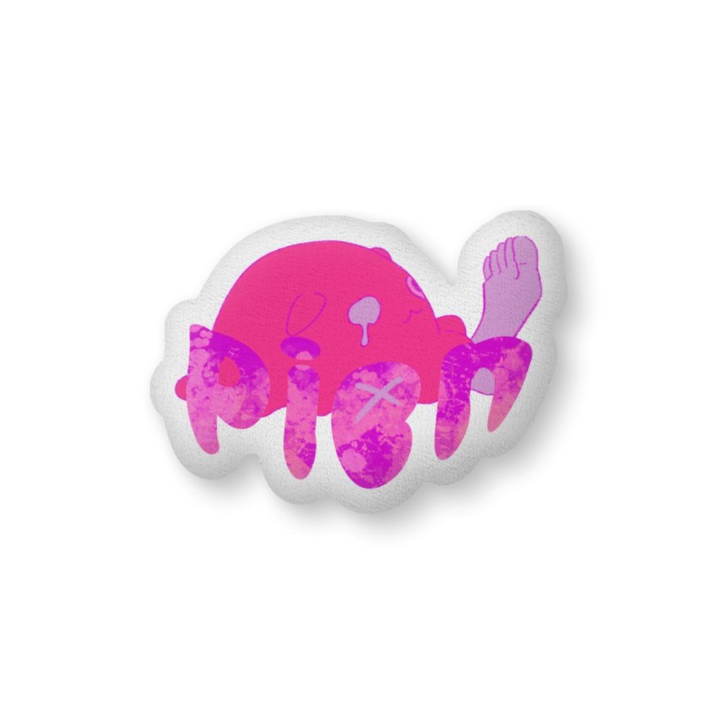 めんだるクッション PINKのぴえん MとL