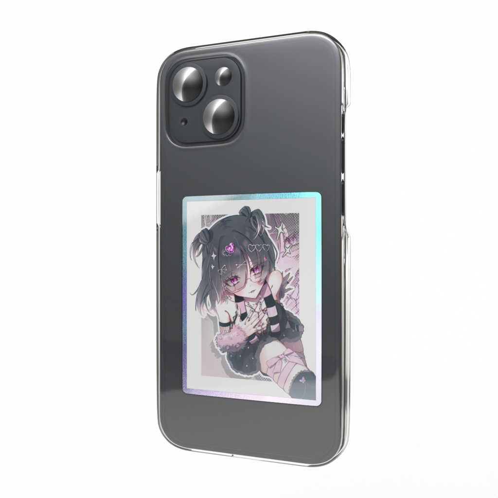 りむれすピンクな女の子 オーロラステッカー