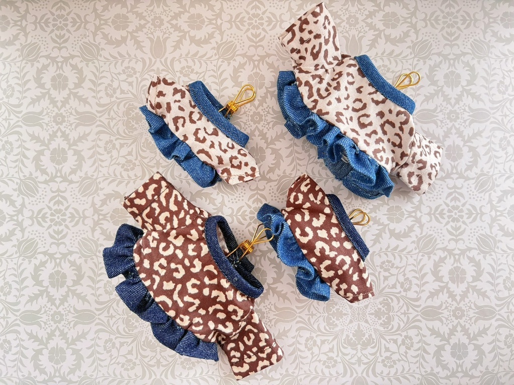 leopard peplum top