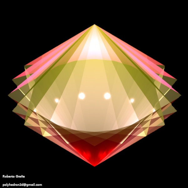 五つの正八面体の回転