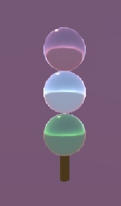 【無料】真珠風三色団子ピアス