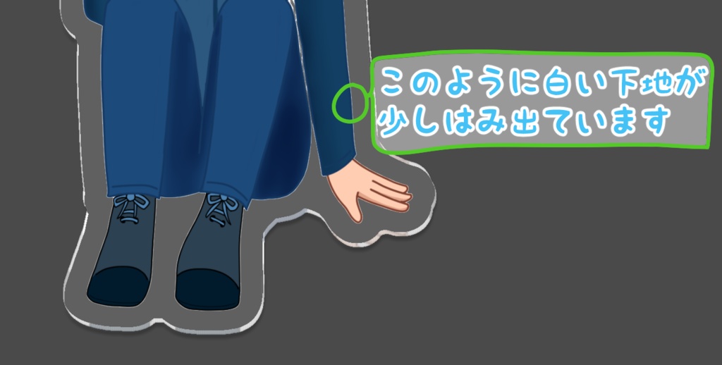 茶髪の子 アクリルキーホルダー01