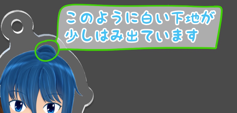 茶髪の子・青髪の子アクリルキーホルダーvt-01