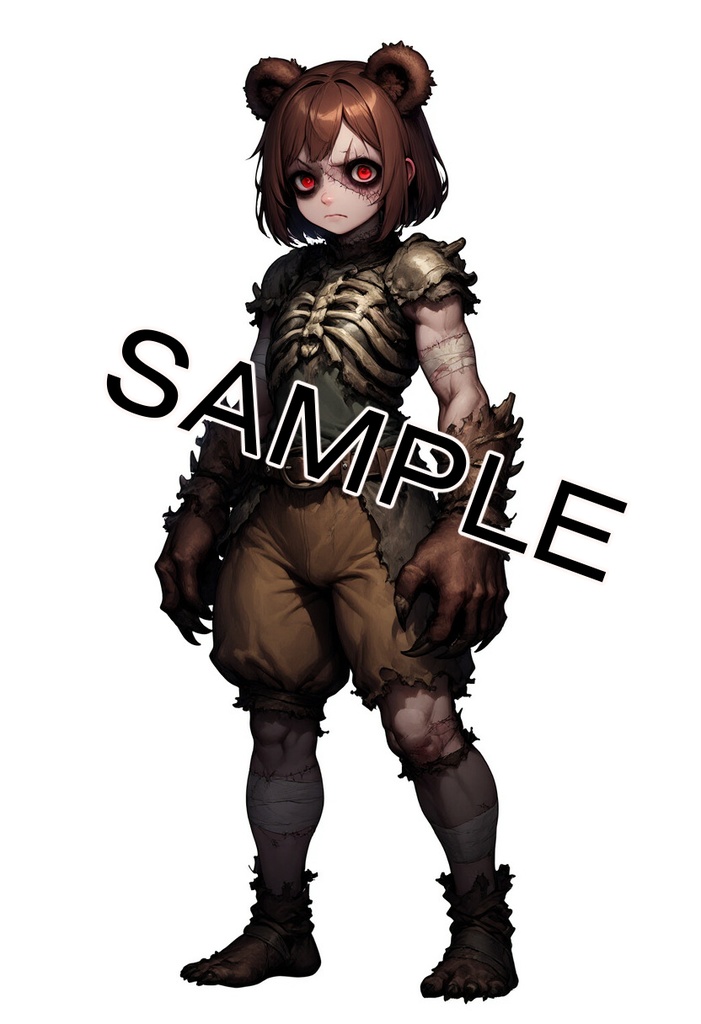 屍の人形(ネクロニカ用プレイヤーキャラ素材)