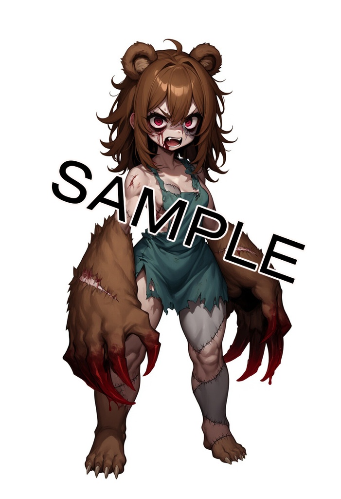 屍の人形(ネクロニカ用プレイヤーキャラ素材)