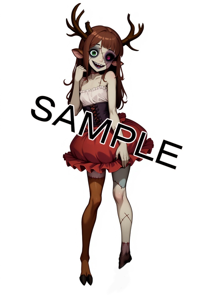 屍の人形(ネクロニカ用プレイヤーキャラ素材)