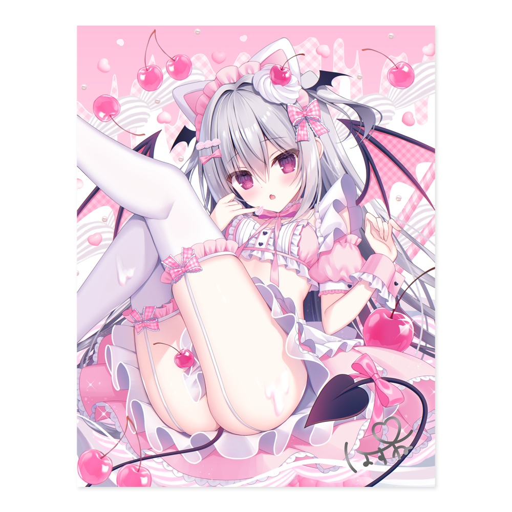 C108 直筆サイン入りF6キャンバスアート