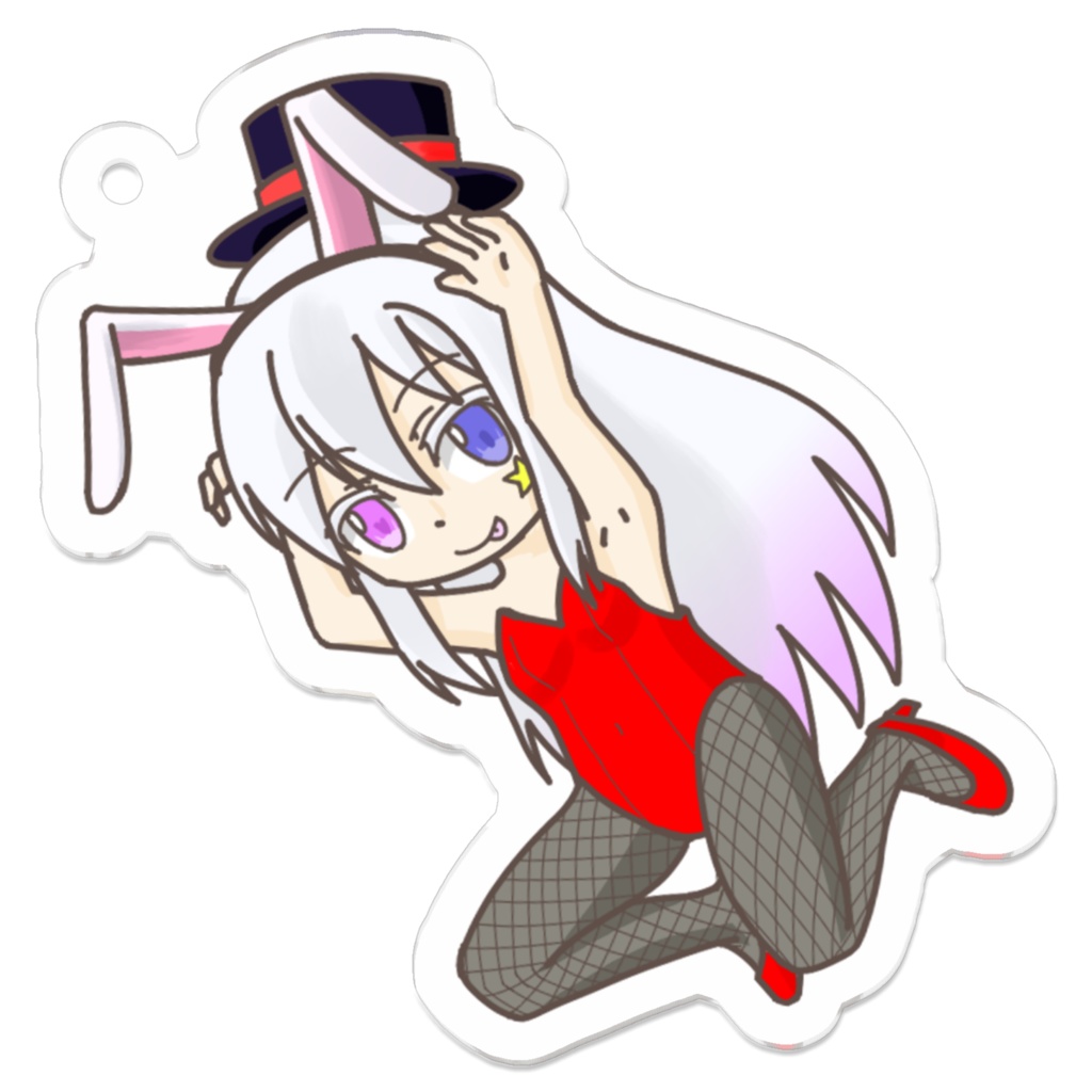 黒星ちゃんバニーアクリルキーホルダー