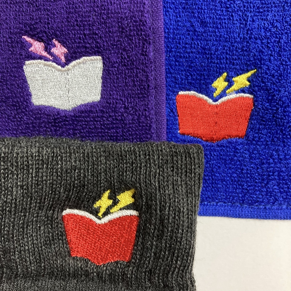 銀本刺繍タオル