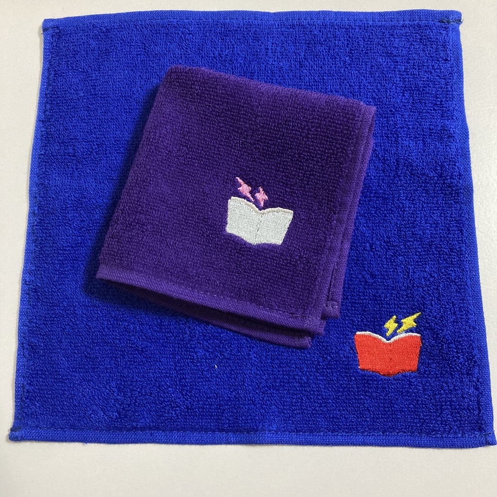 銀本刺繍タオル