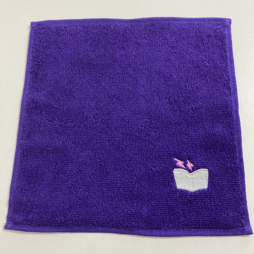 銀本刺繍タオル