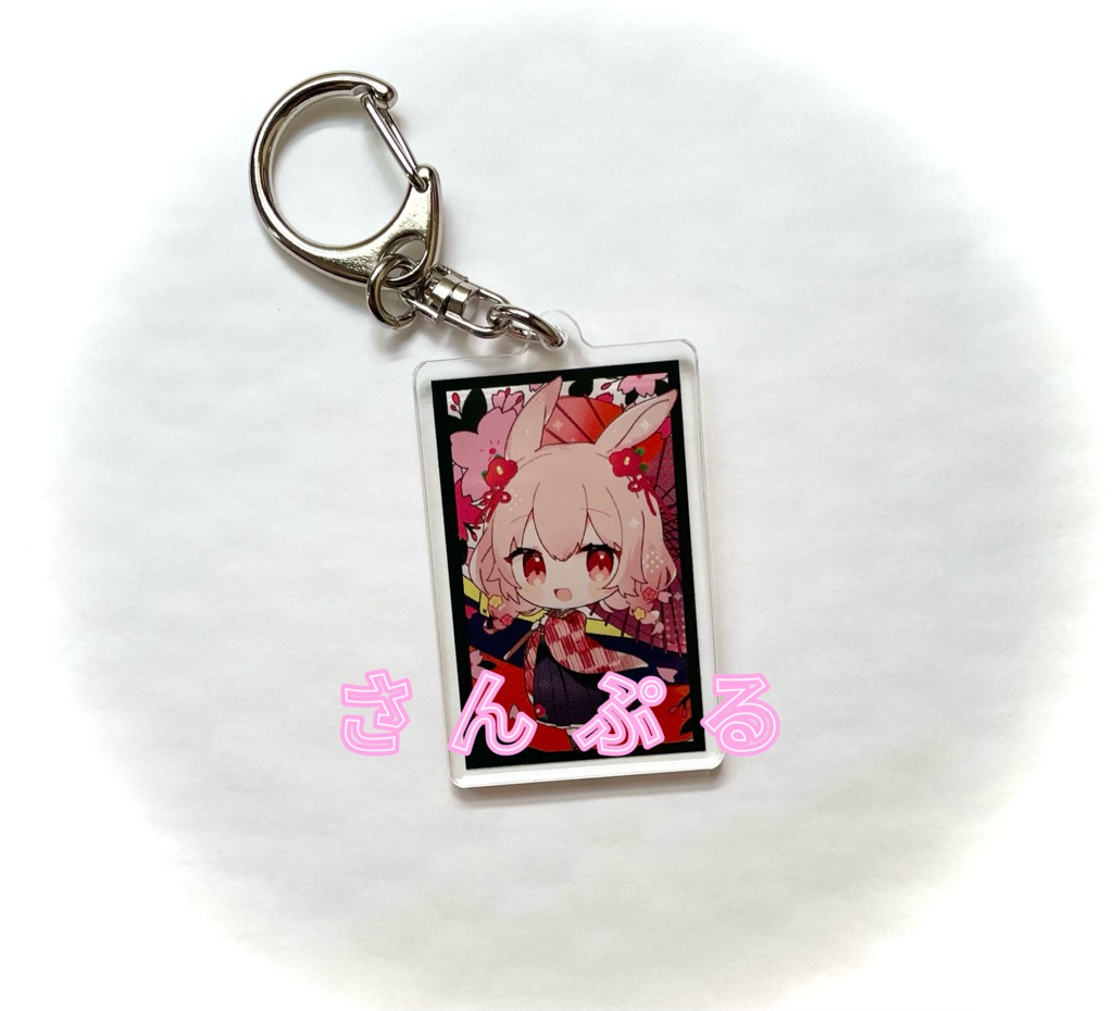 【1周年記念】花札風みやびさんアクリルキーホルダー