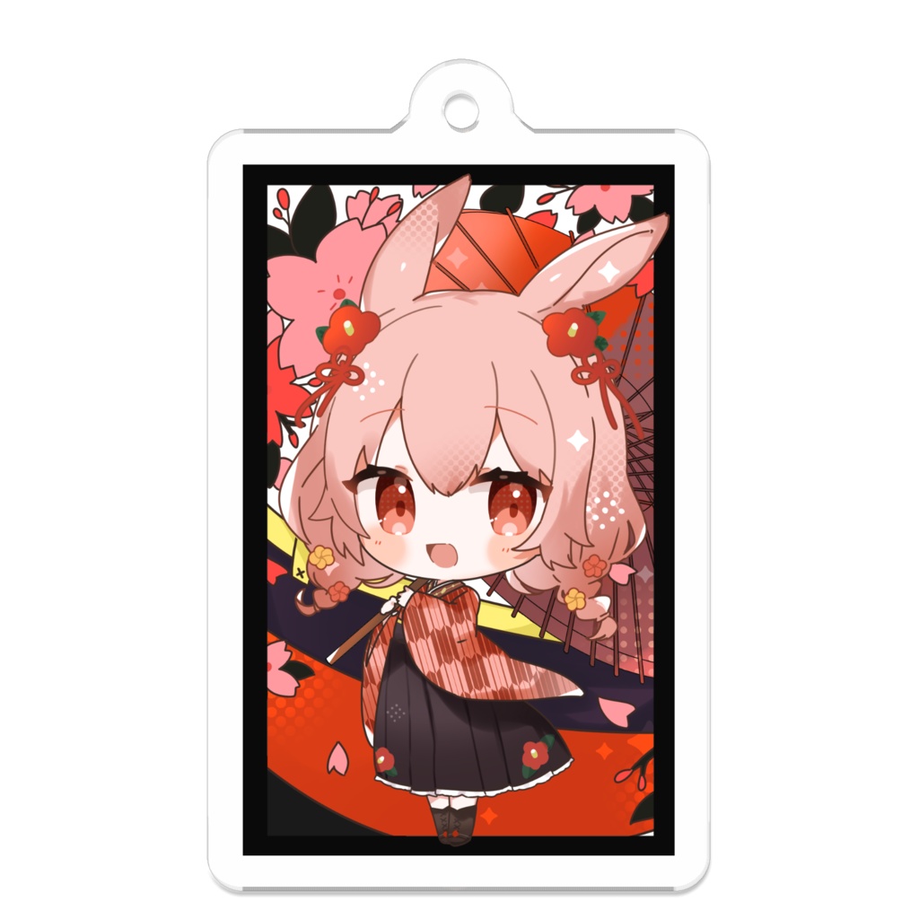 【1周年記念】花札風みやびさんアクリルキーホルダー