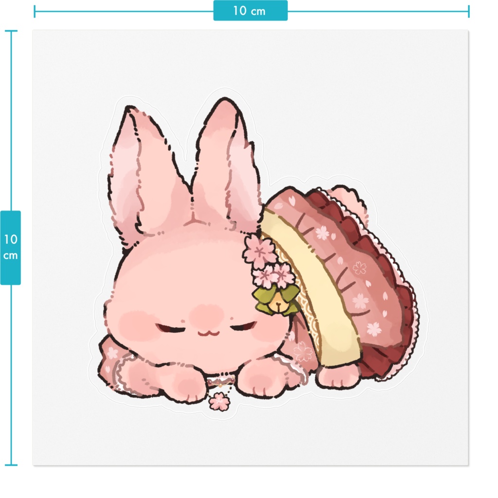 兎さんステッカー