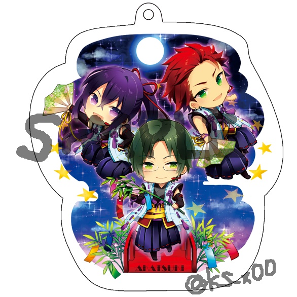 紅月アクリルキーホルダー