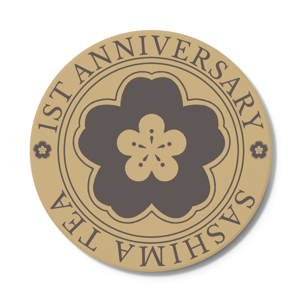 茶芝間ティー1周年記念 コースター