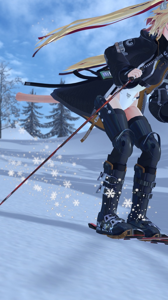 【VRChat アバター用】Snow Effect|雪煙パーティクル(Modular Avatar対応)