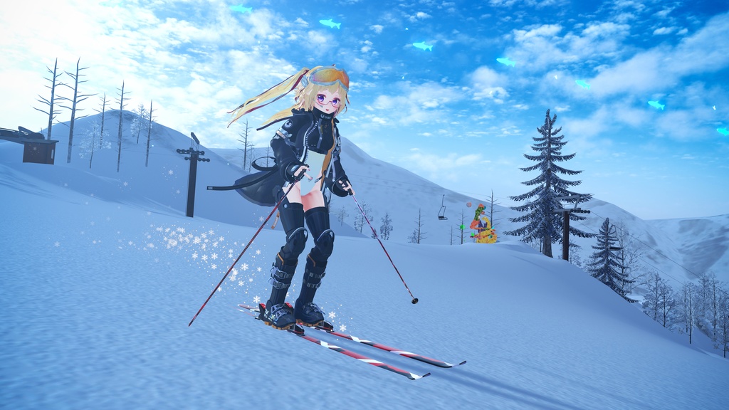 【VRChat アバター用】Snow Effect｜雪煙パーティクル（Modular Avatar対応）