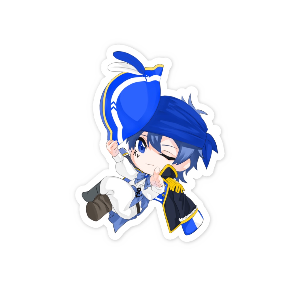 一緒に出航!スマホステッカー