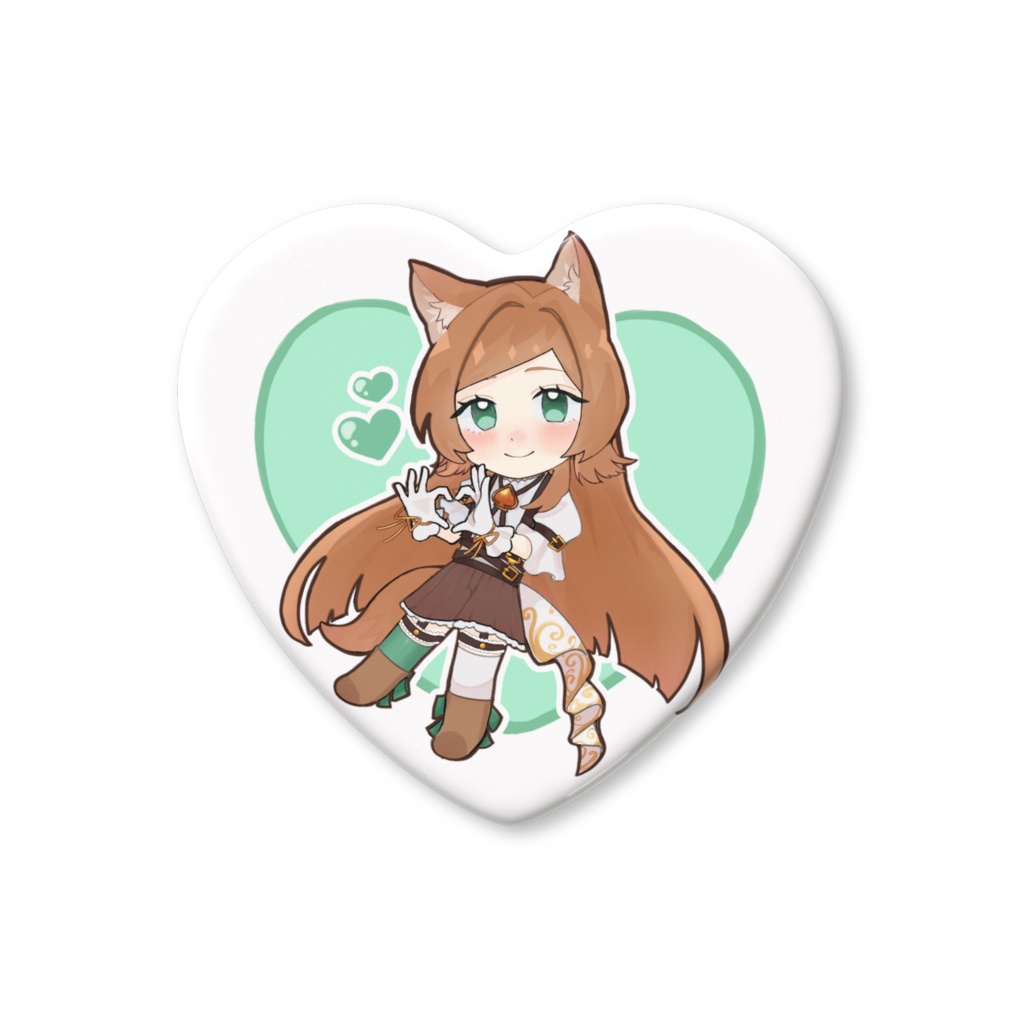 愛瀬燈 ハートアバター 缶バッジ(ハート型)