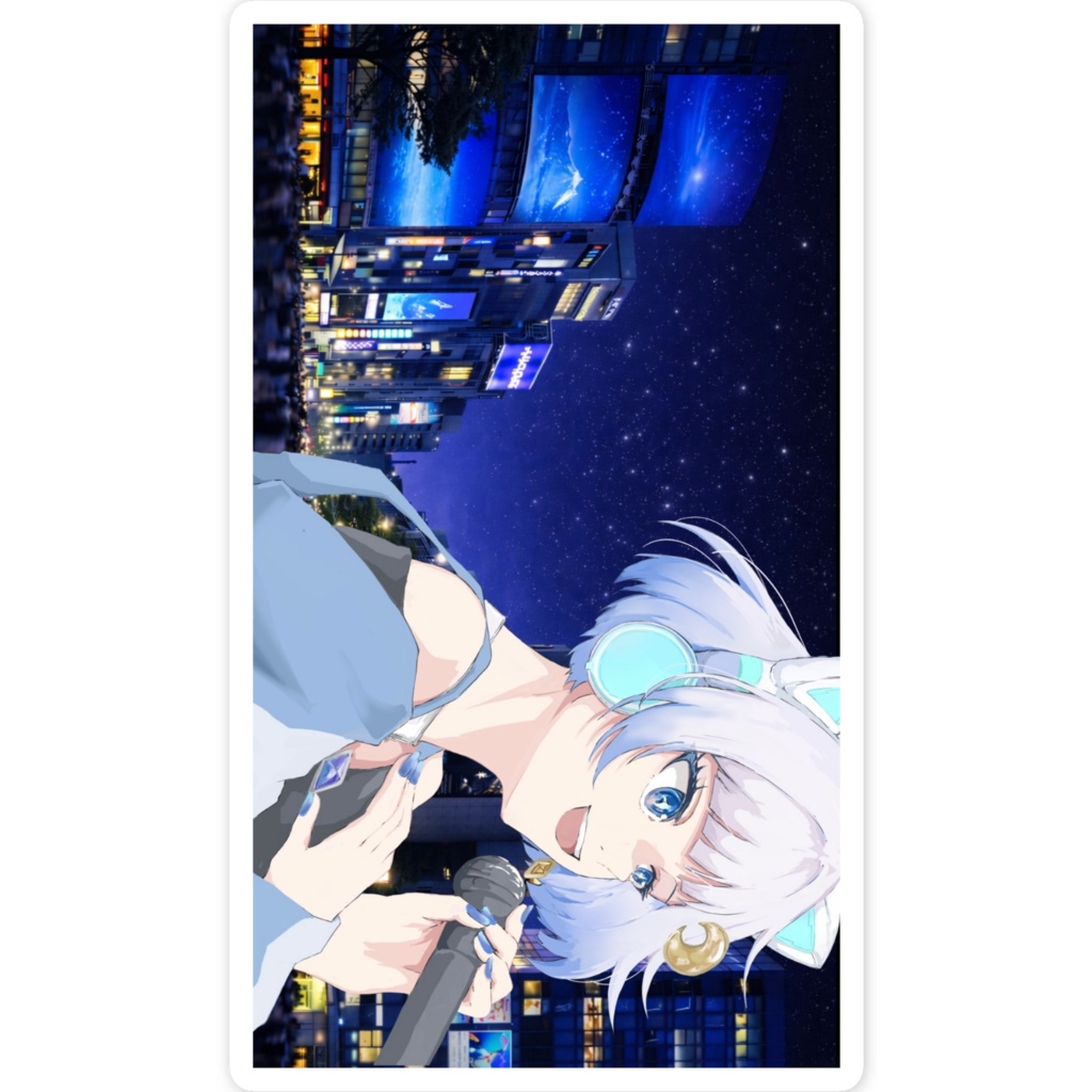 ツキマチアス "世界は美しいはずなんだ" ステッカー