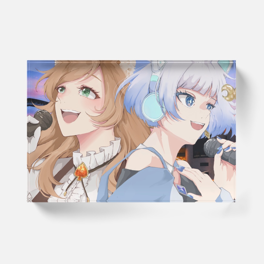 ツキマチアス&愛瀬燈 "世界は美しいはずなんだ" アクリルブロック