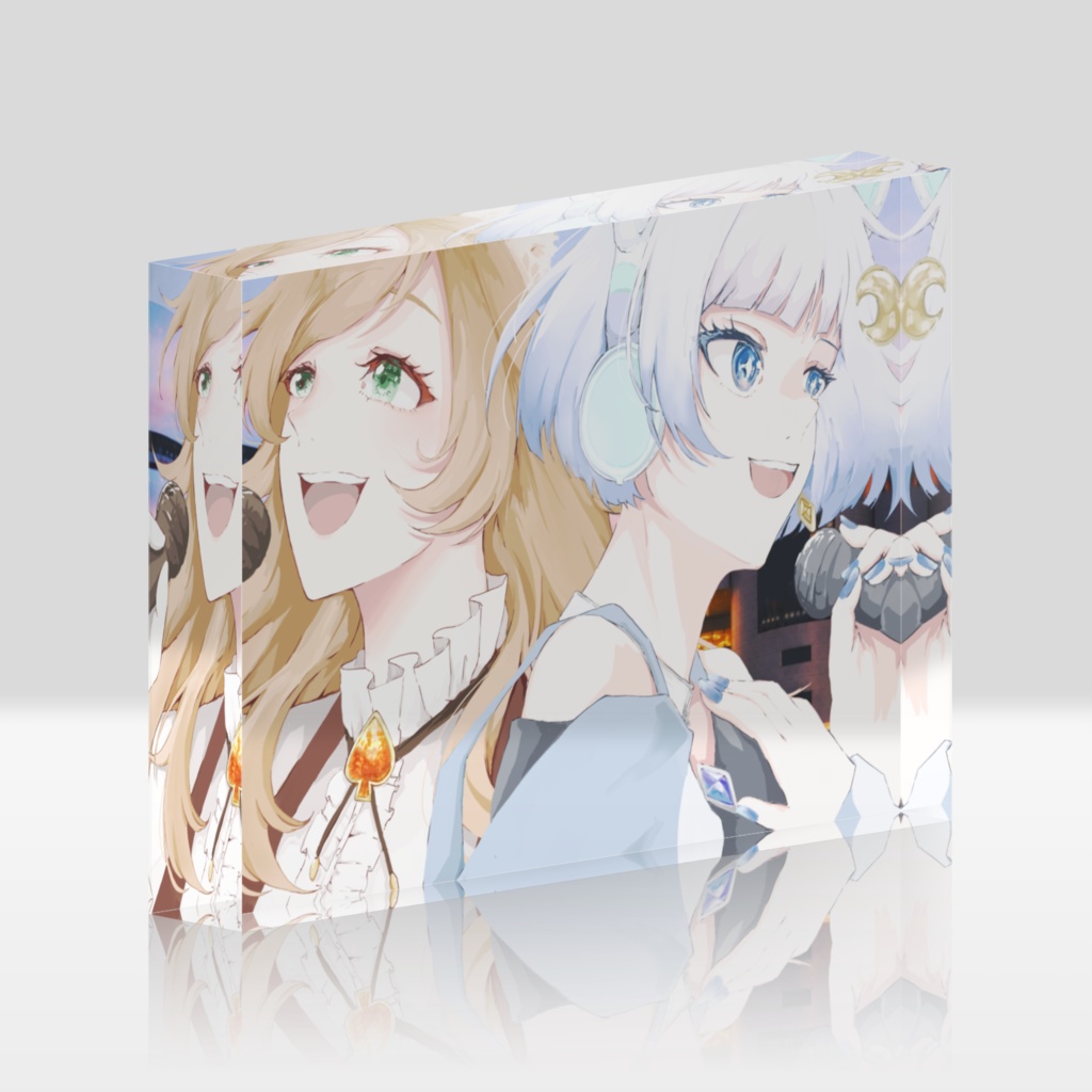 ツキマチアス＆愛瀬燈 "世界は美しいはずなんだ" アクリルブロック