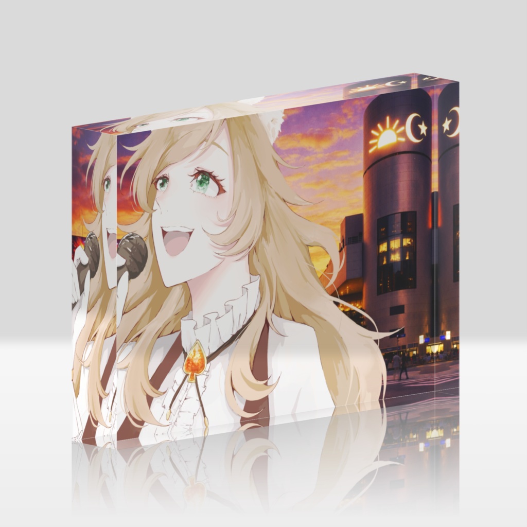 愛瀬燈 "世界は美しいはずなんだ" アクリルブロック