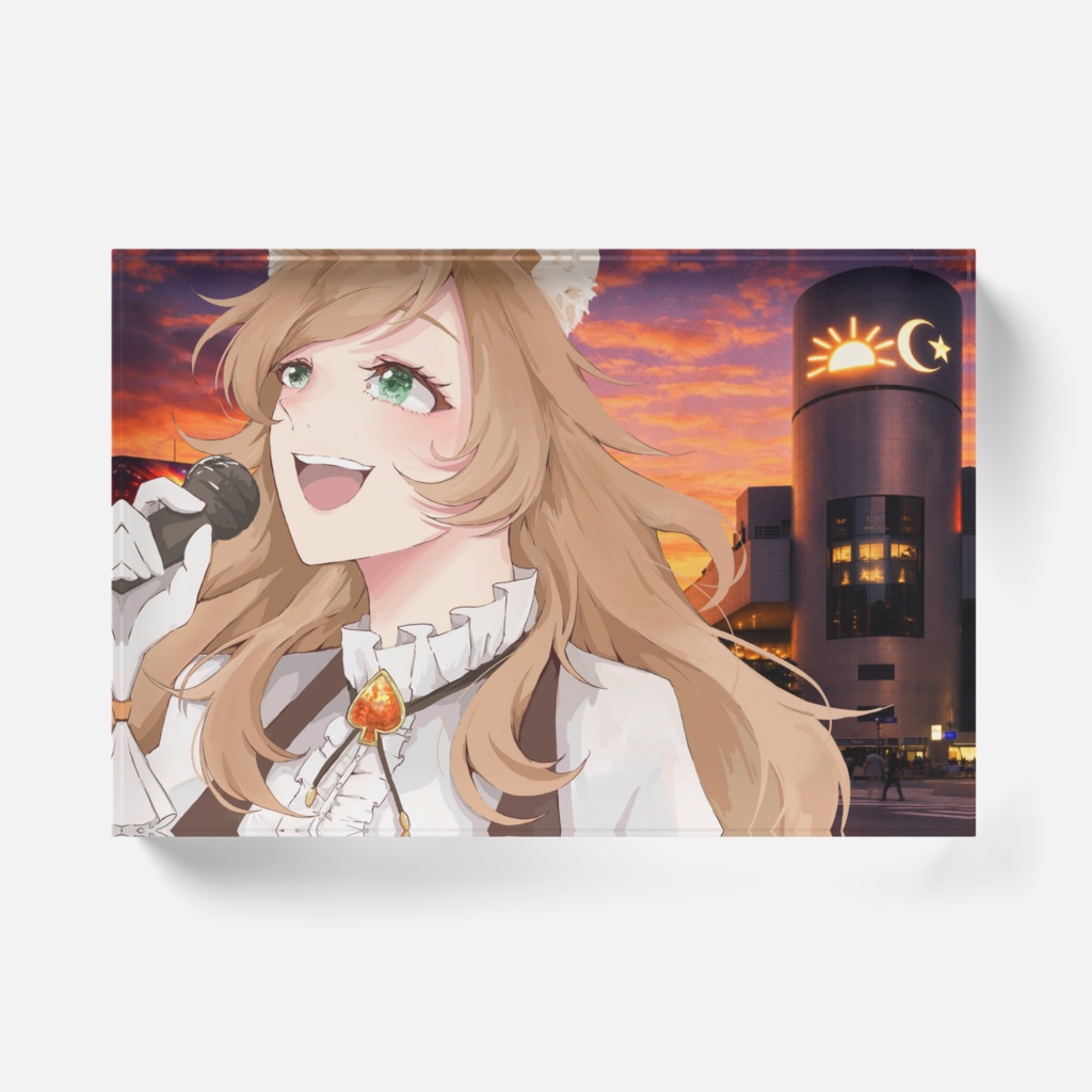 愛瀬燈 "世界は美しいはずなんだ" アクリルブロック