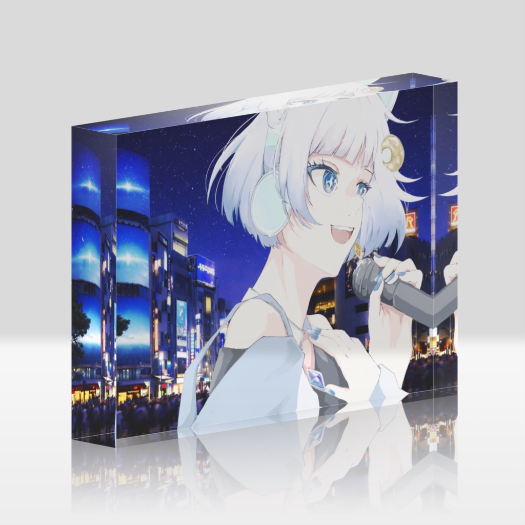 ツキマチアス "世界は美しいはずなんだ" アクリルブロック