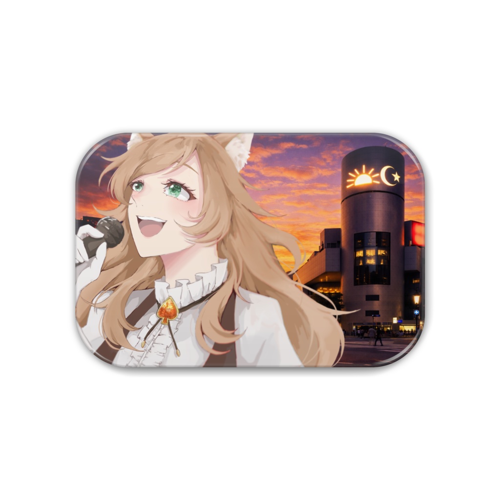 愛瀬燈 "世界は美しいはずなんだ" 缶バッジ