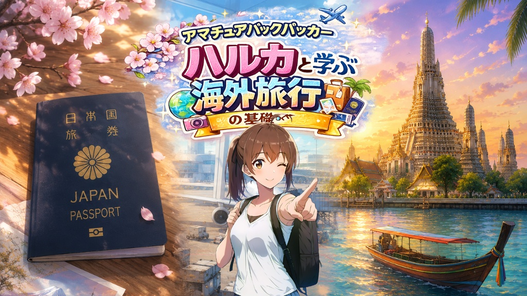 ハルカと学ぶ海外旅行の基礎