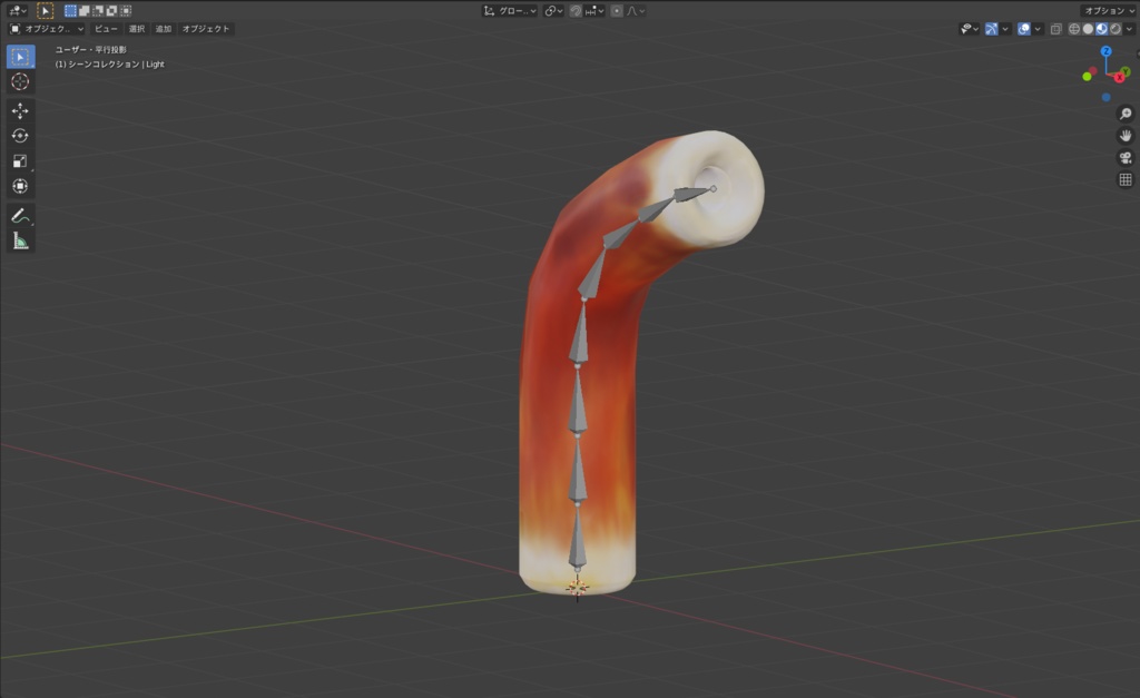 3Dモデル 日本のソウルフード「ちくわ」